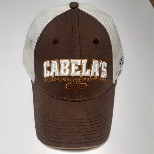 Cabela's mesh back velcro strap adjustable hat/cap